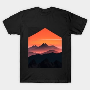 Sunset Mountain Tee - Embracing Nature's Serenity T-Shirt